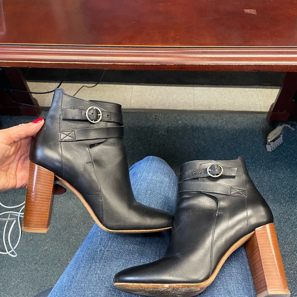Sézane Black High Jonas Ankle Boots 6 - Picture 9 of 16